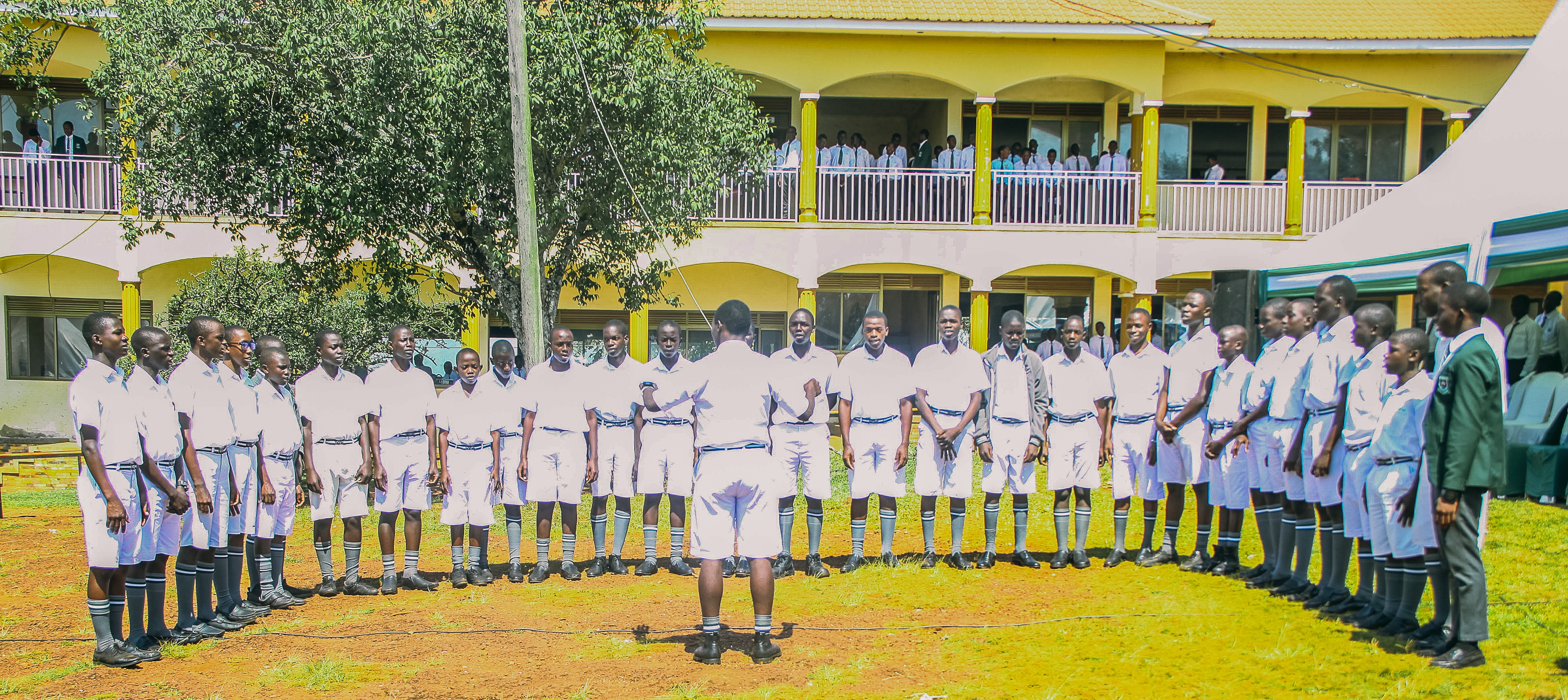 In Proud Presentation: Students deliver a spirited performance during the KICOBA Homecoming Ceremony